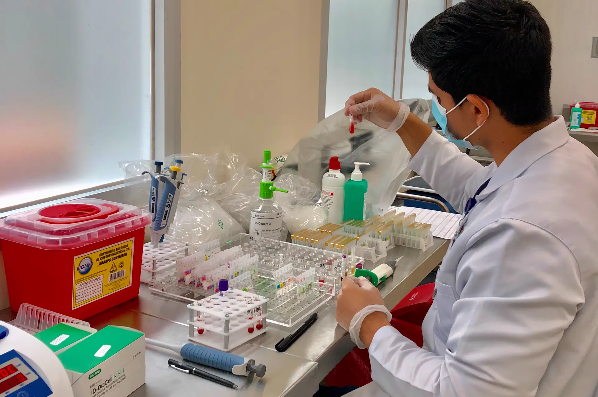 Análisis en el laboratorio de VAGFAS